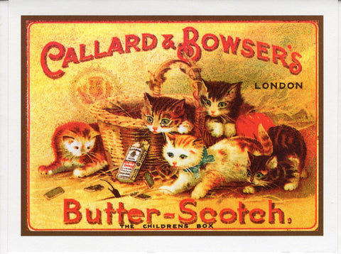 Butter-Scotch London Cat Card-blank note