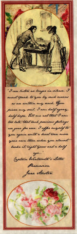 Captain Wentworth’s Letter Bookmark ~ Persuasion