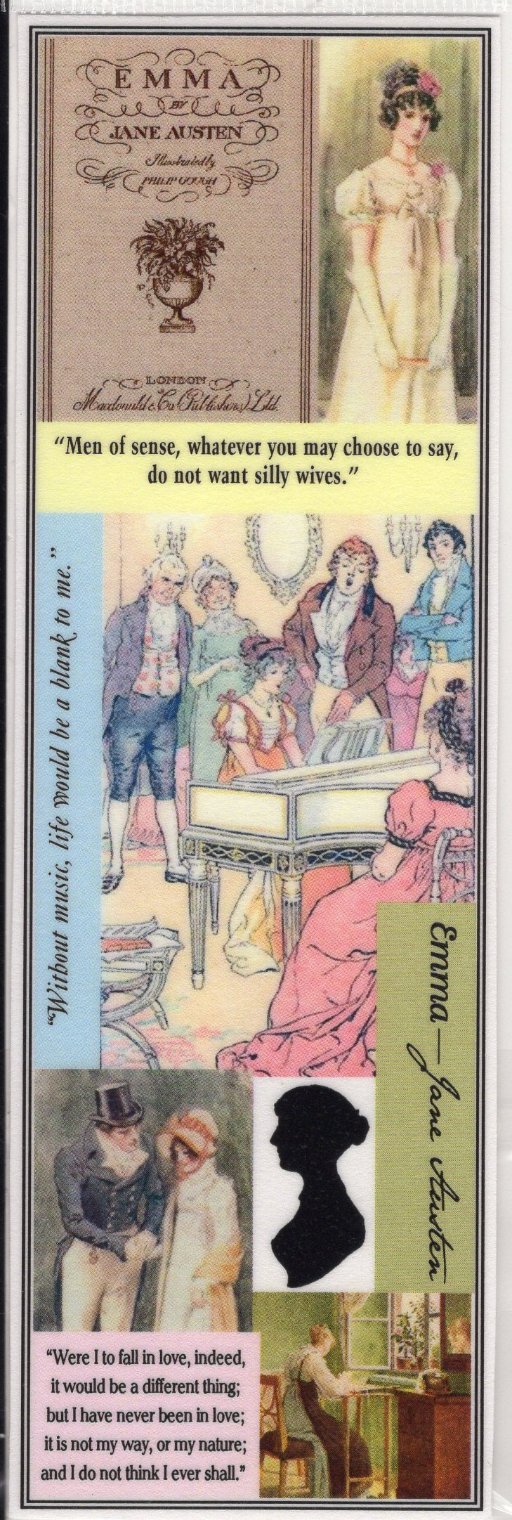 Austen's EMMA Collage Bookmark