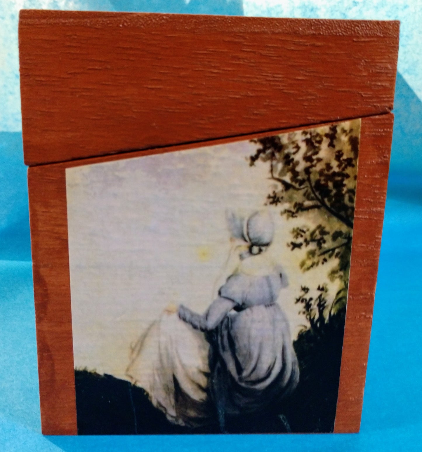 Jane Austen Recipe Box-wood, paper : 6.5 x 4.5"