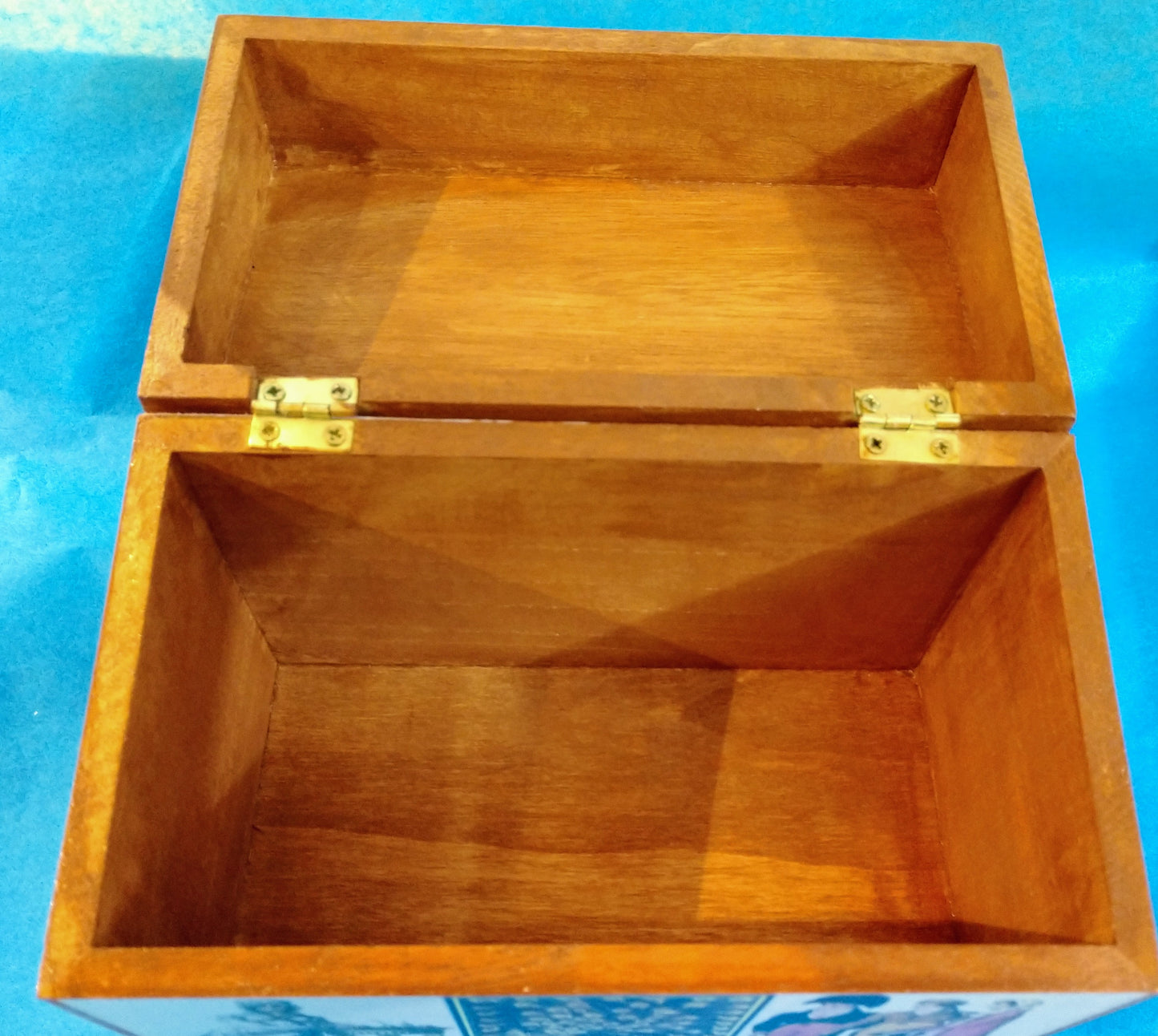 Jane Austen Recipe Box-wood, paper : 6.5 x 4.5"
