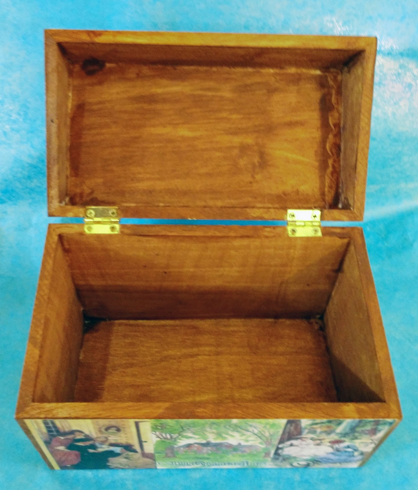 Little Women Recipe Box-wood & paper : 6.5 x 4.5"