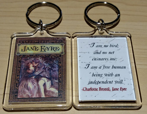Jane Eyre ~ I Am No Bird Keychain
