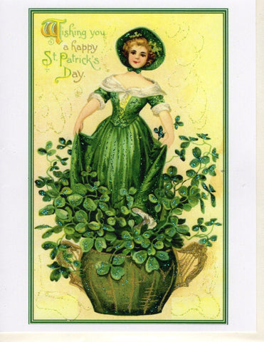 Wishing You a Happy St Patrick's Day Glitter Card