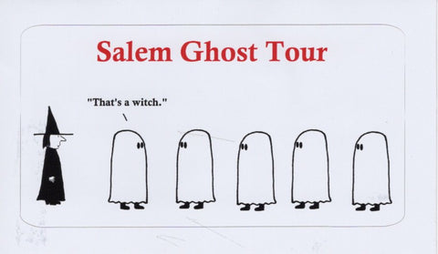 "GHOST TOUR" Witch City VINYL Sticker