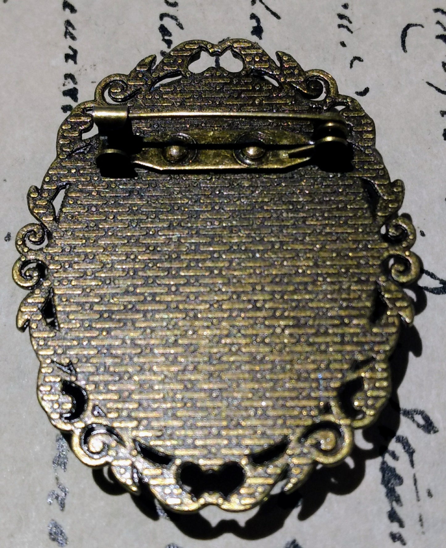 Cat Cameo Brooch
