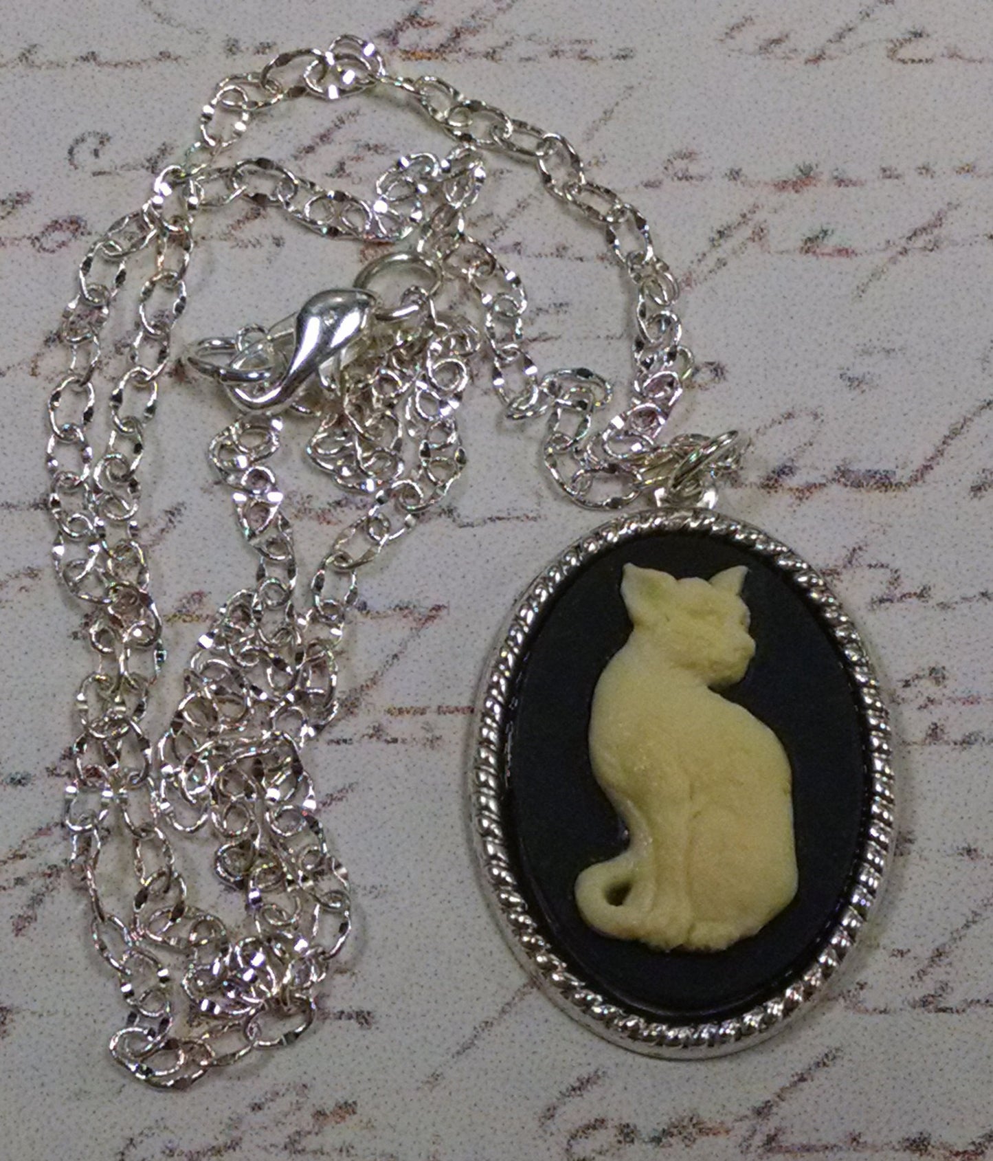 Cat Cameo Necklace