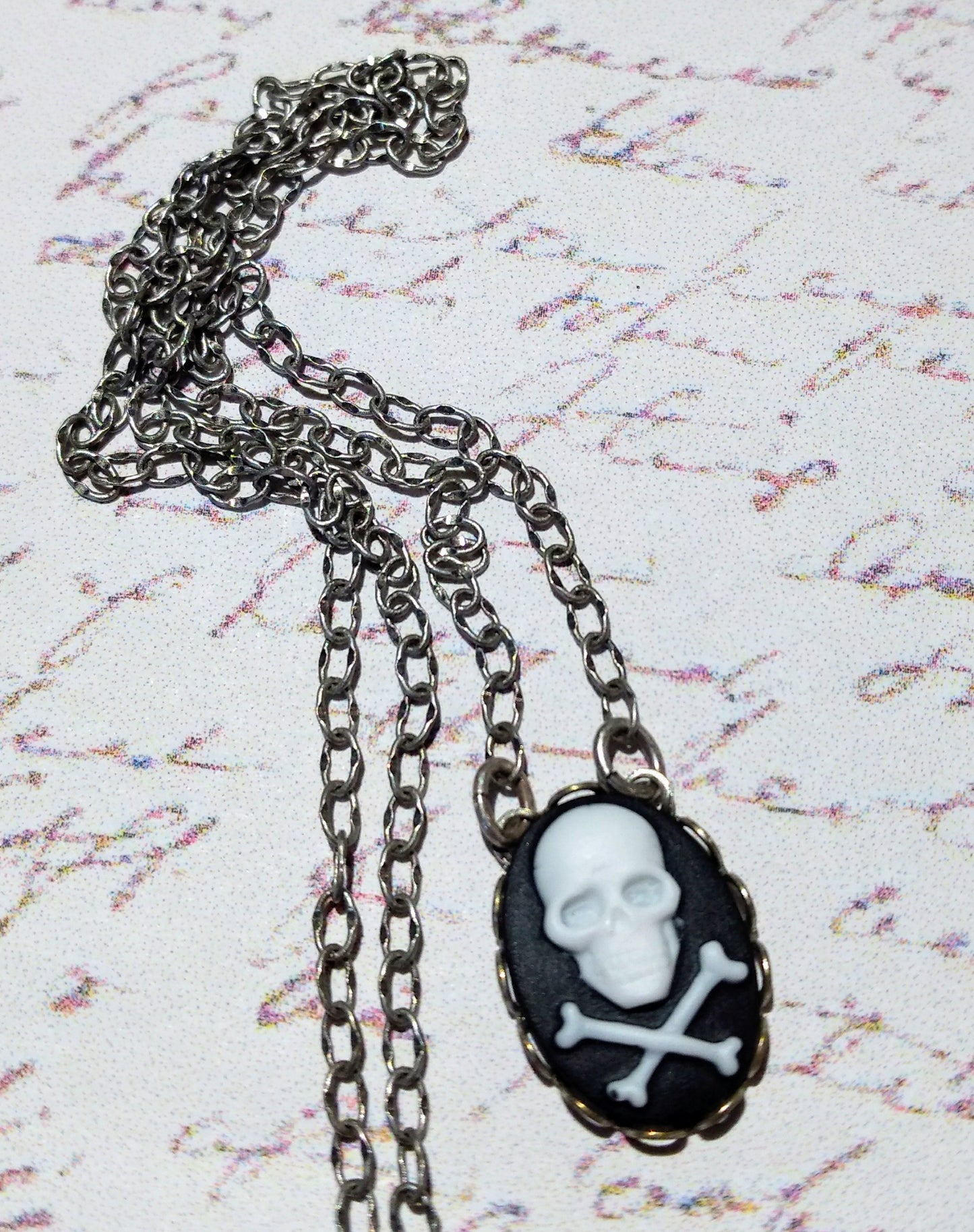 Skull Cameo Necklace