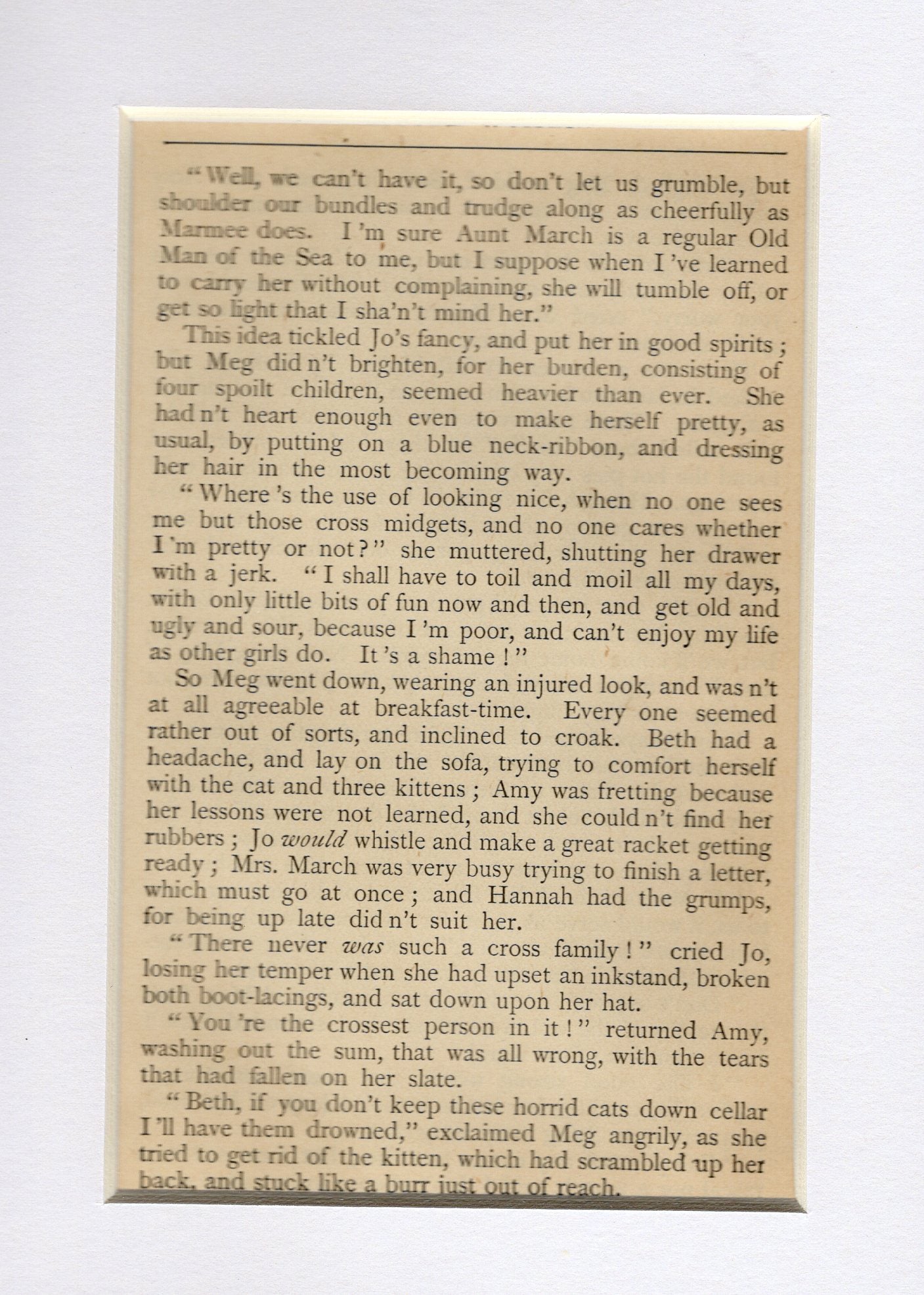 Little Women ~ Page from 1896 Printing