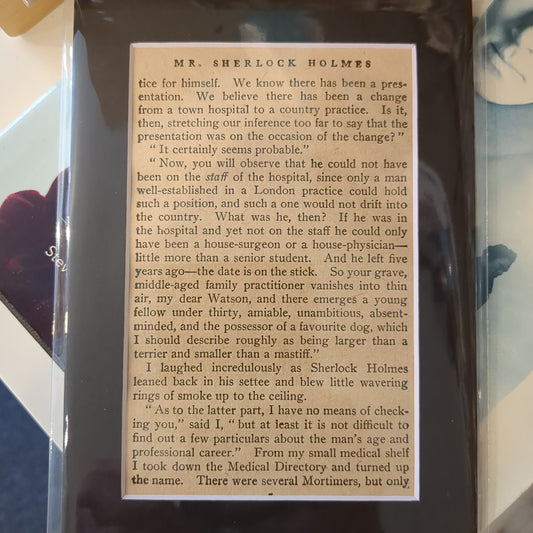 Text Page from The Hound of thd Baskervilles 1902 Printing