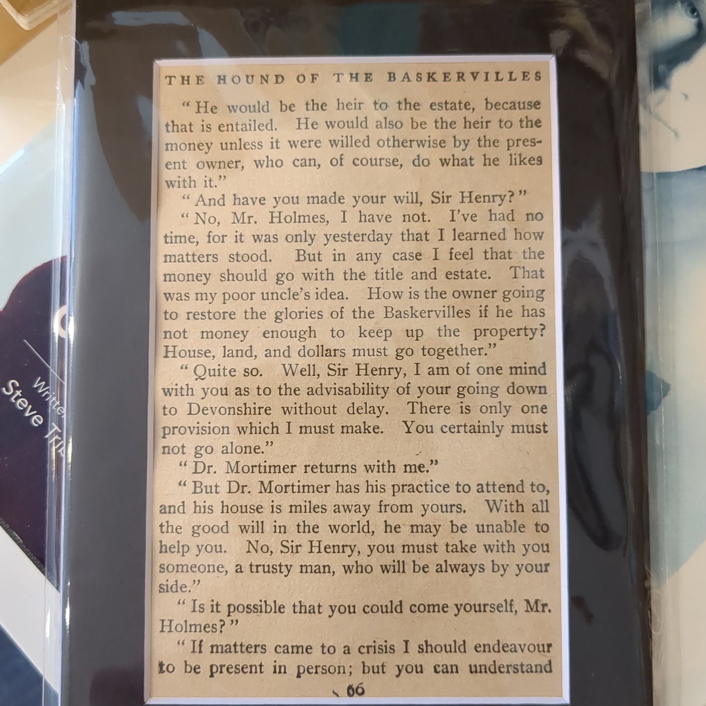 Text Page from The Hound of thd Baskervilles 1902 Printing