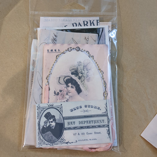 VICTORIAN SALEM EPHEMERA 12PCS-REPRODUCTION : 12 PIECES 12