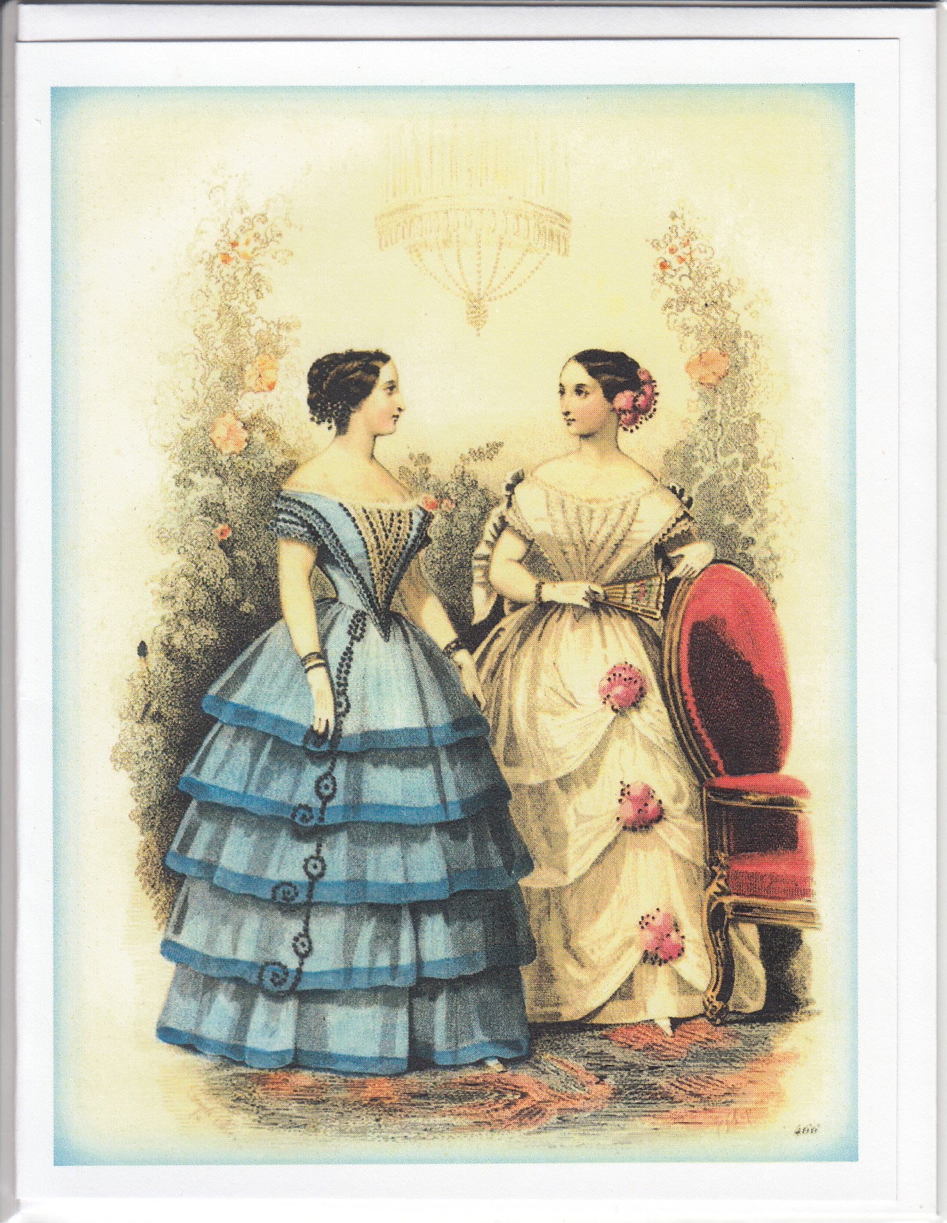 1850s Fashion Plate Cotillion Card