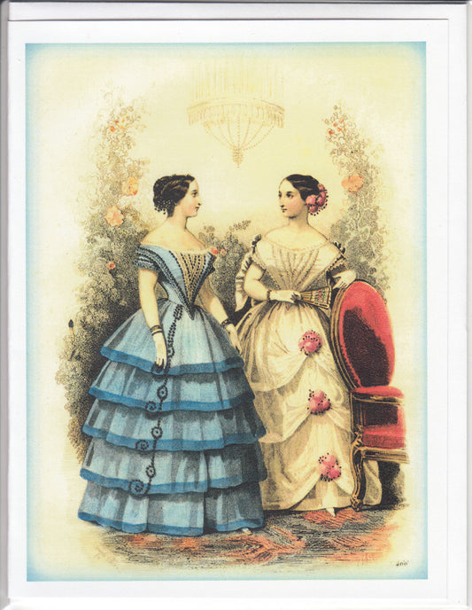 1850s Fashion Plate Cotillion Card