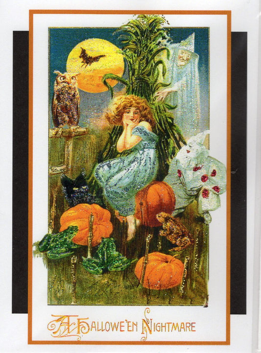 A Hallowe'en Nightmare Glitter Card