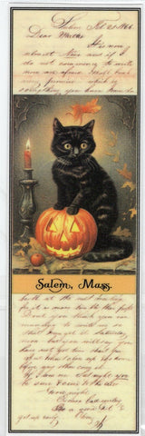 Black Cat by Candlelight Bookmark-handcrafted