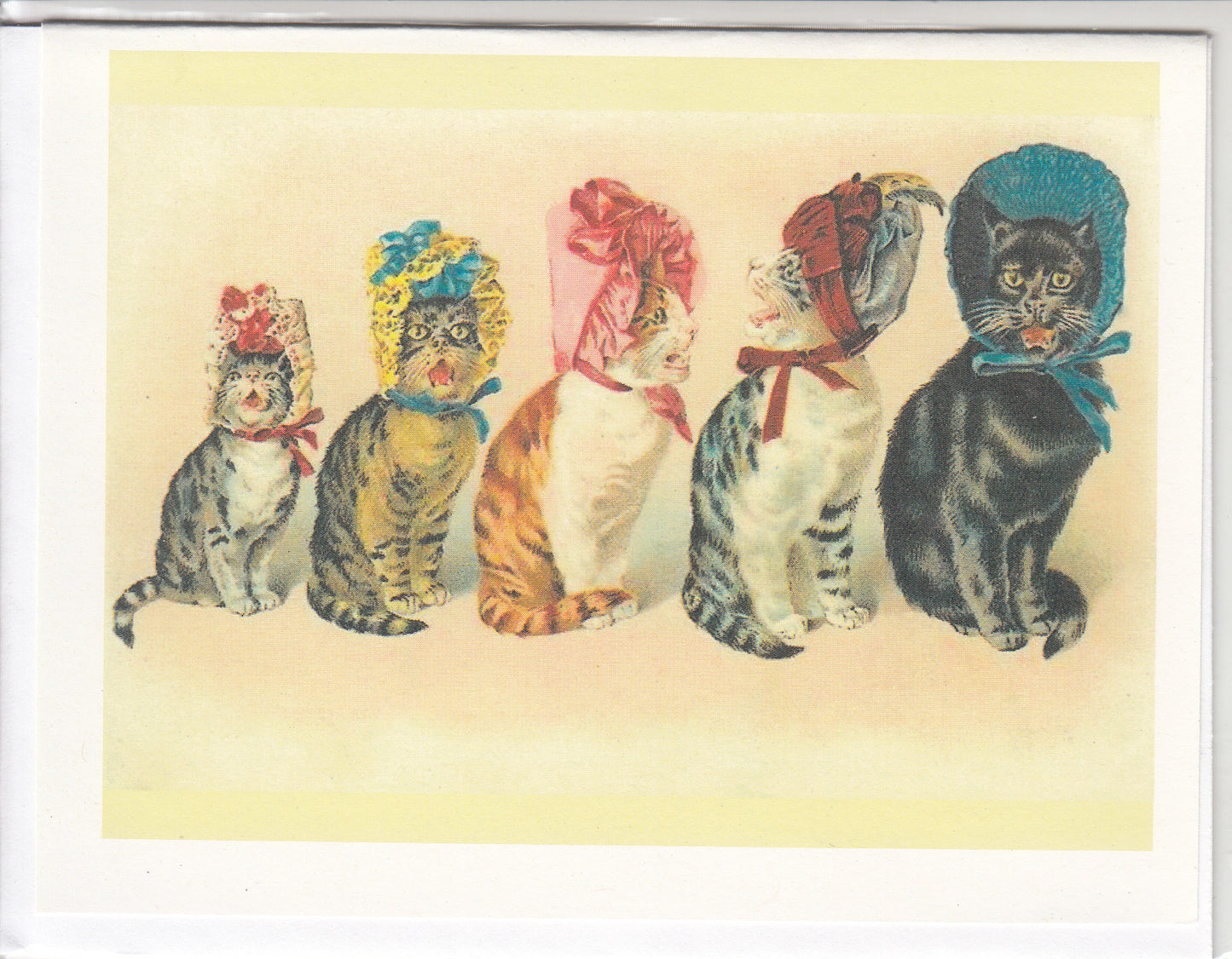 Chatty Catties in Bonnets Card