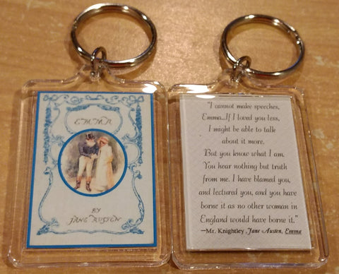 EMMA ~ Mr. Knightley's Quote Keychain