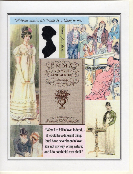 Emma ~ Collage & Quote Note Card