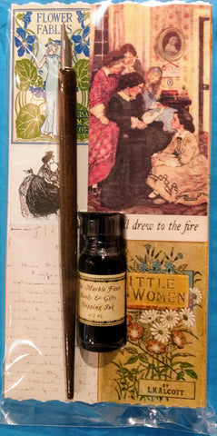 Louisa May Alcott Dip Pen & Ink Set