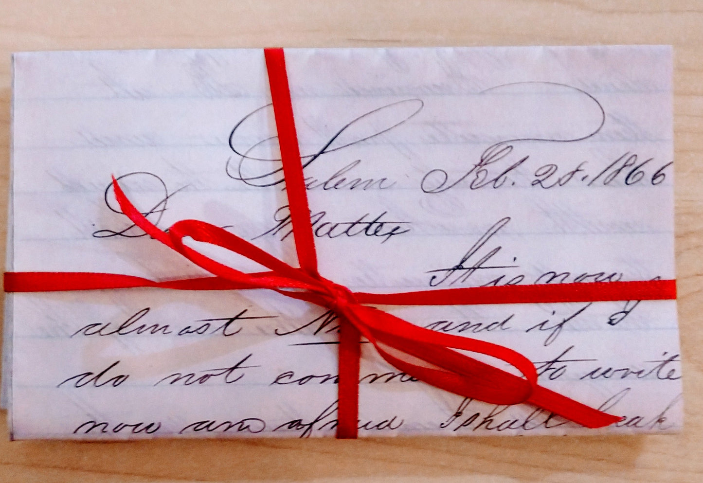 Dear Mattie...Salem Letters-Reproduction Set: 3 pieces