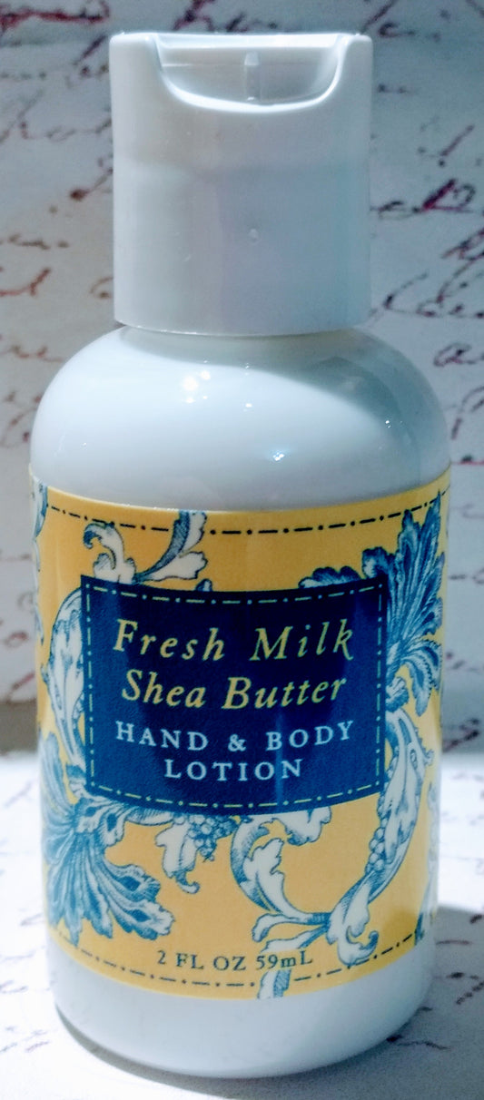 Fresh Milk & Shea Butter Lotion-2 oz bottle