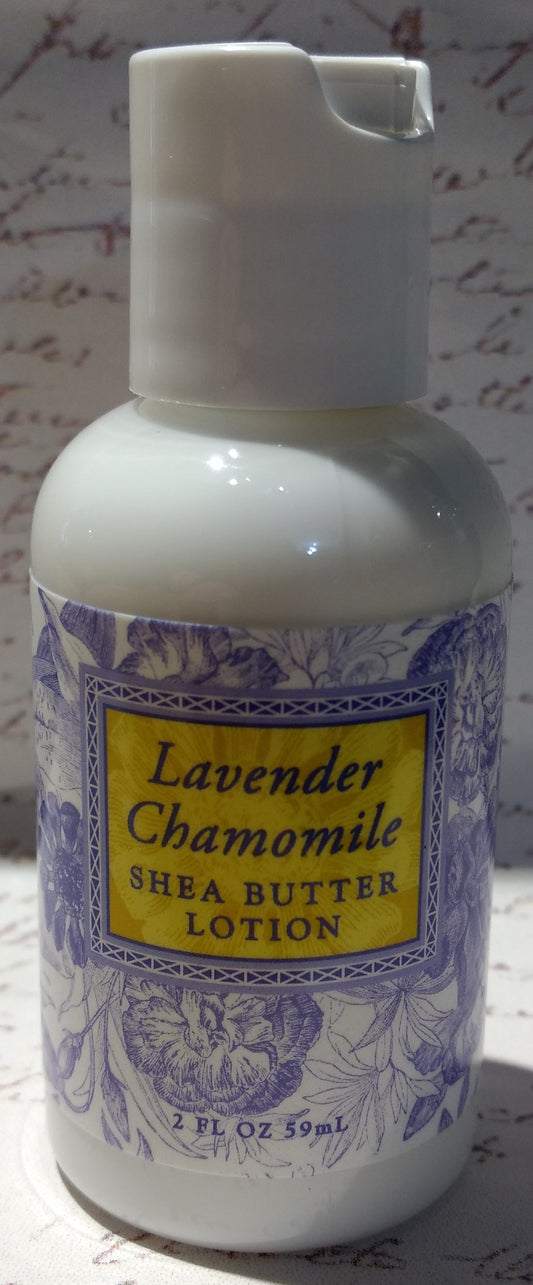 Lavender Chamomile Shea Lotion-2 oz bottle : shea butter