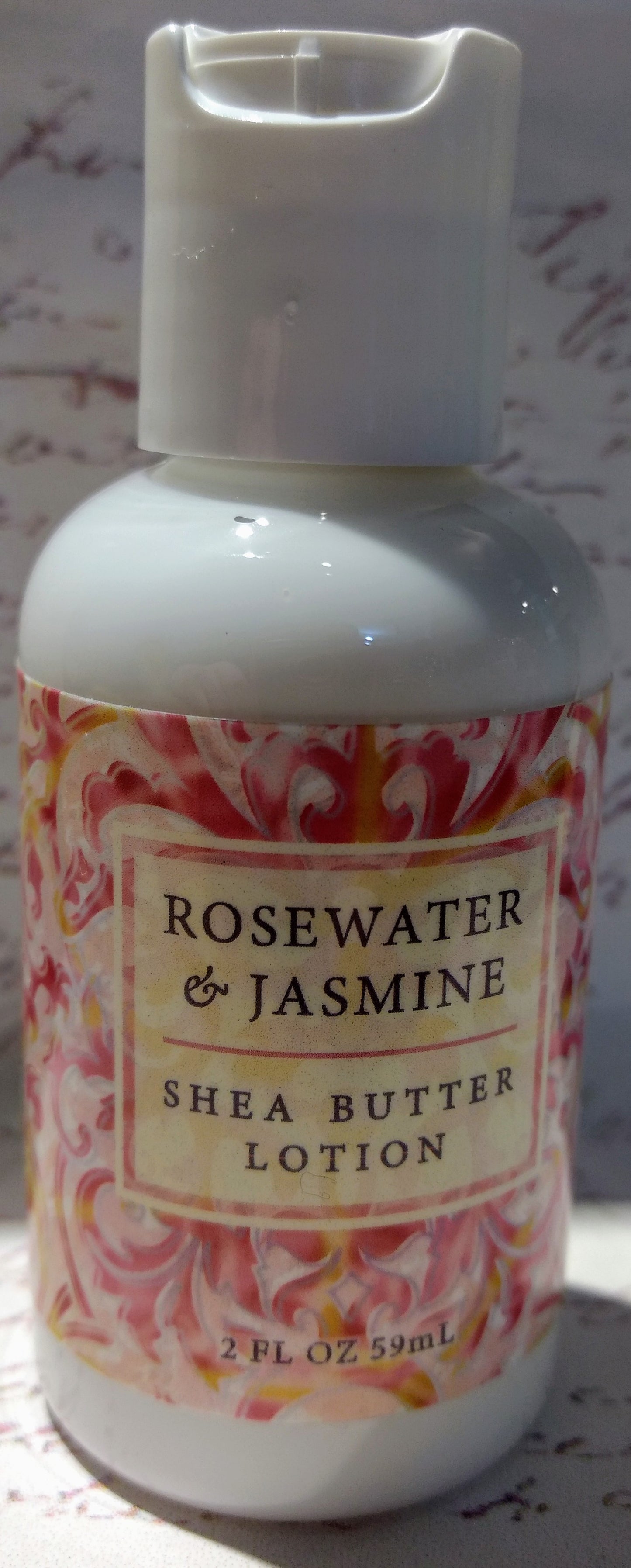 Rosewater & Jasmine Shea Lotion-2 oz bottle : 2 oz bottle