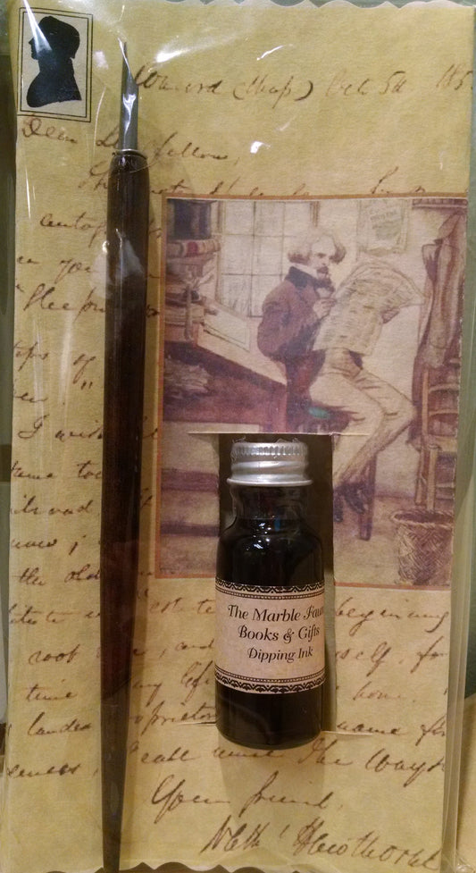 Nathaniel Hawthorne Dip Pen & Ink Set