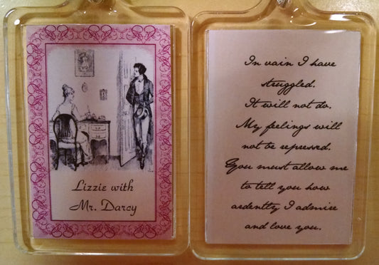 Darcy’s Proposal Quote Keychain