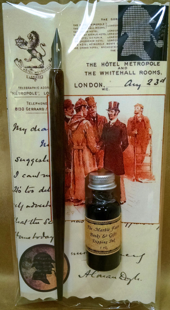Sherlock Holmes Dip Pen & Ink Set