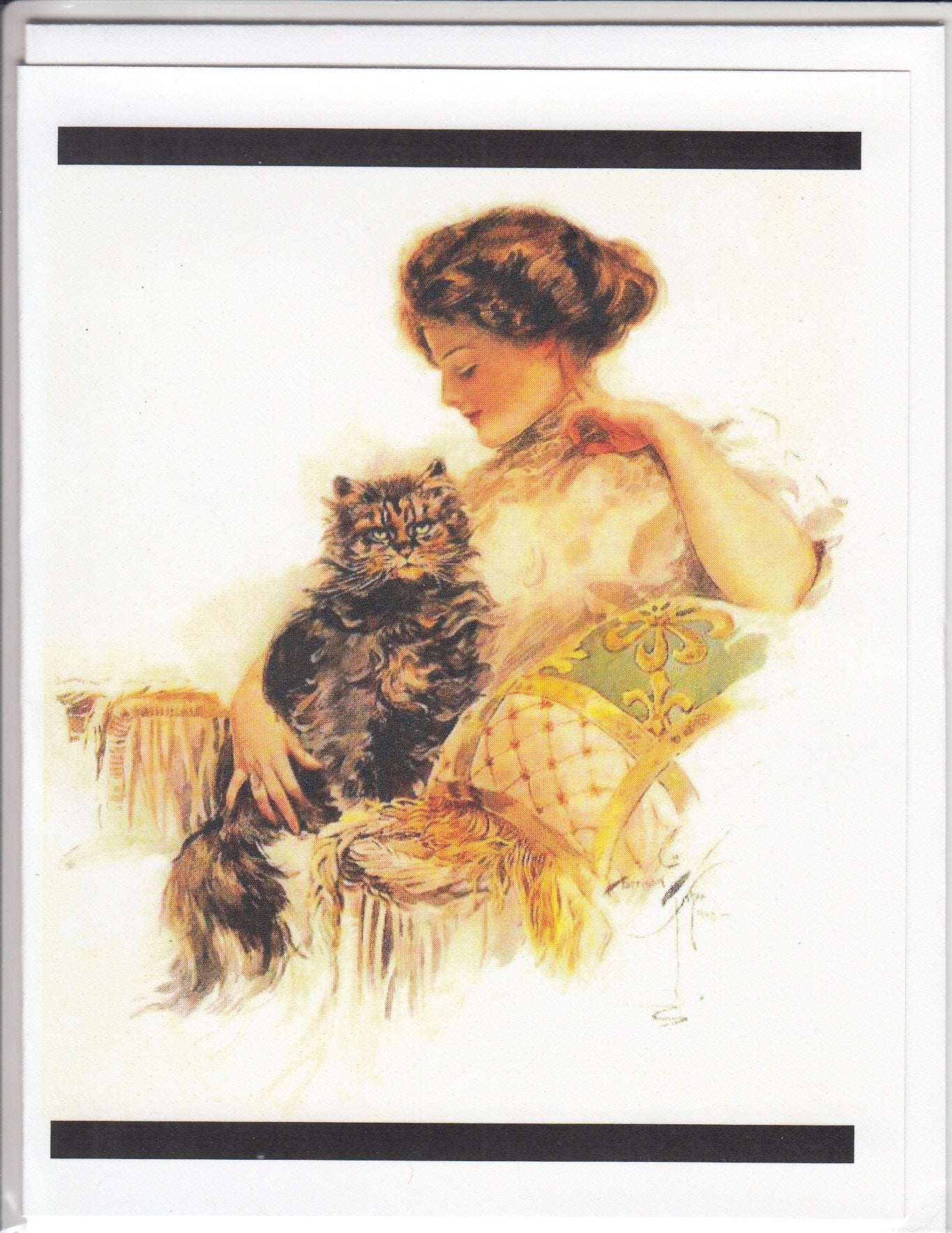 Lady & Kitty of Leisure Card Note Card