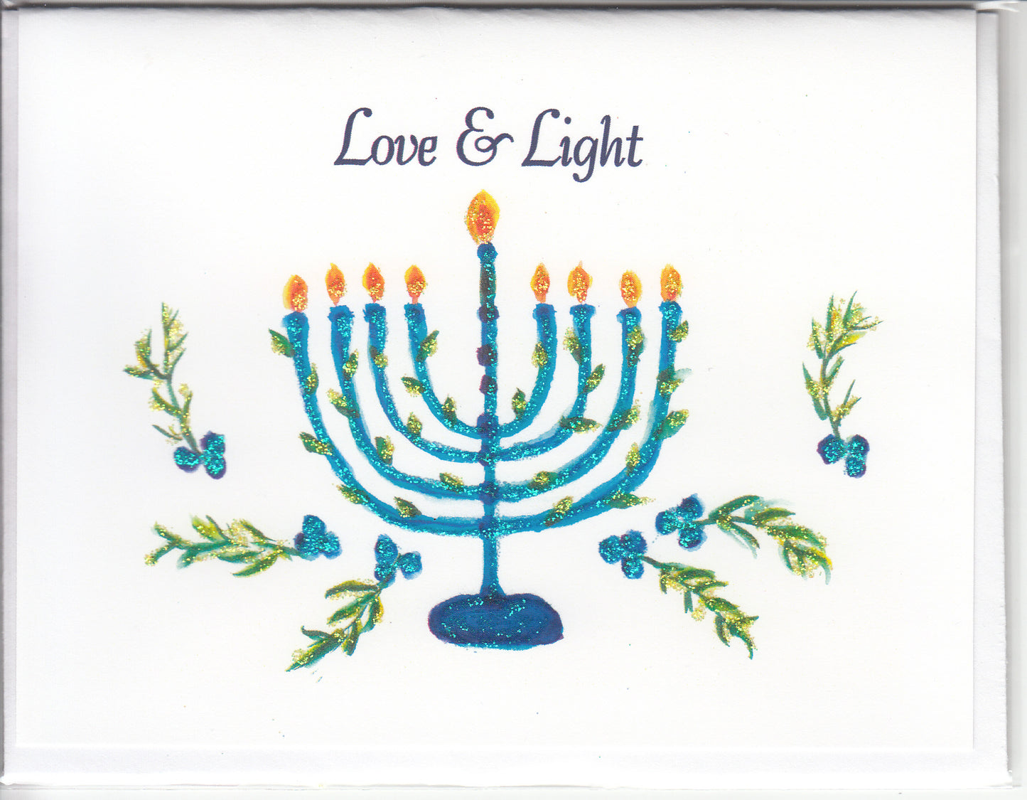 Love & Light Glitter Card