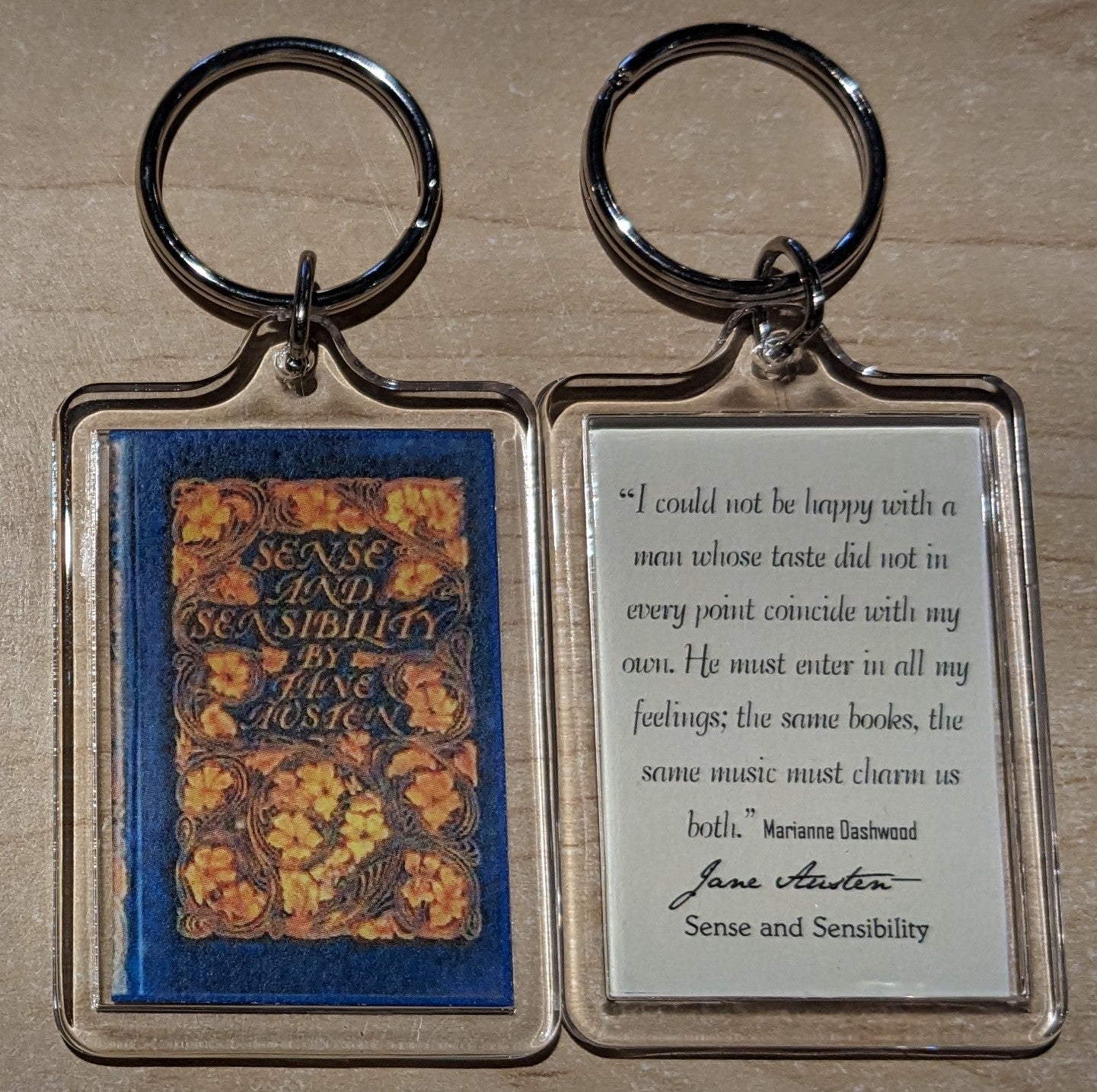 SENSE & SENSIBILITY Keychain