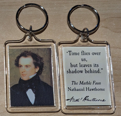 Nathaniel Hawthorne "Time Flies" Keychain