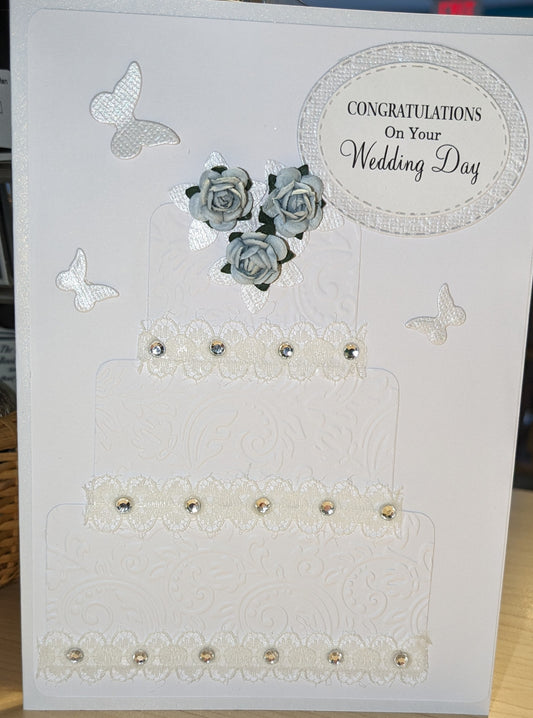 CONGRATULATIONS On Your Wedding Day ~ Wedding Cake