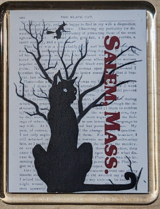 The Black Cat Spooky Magnet