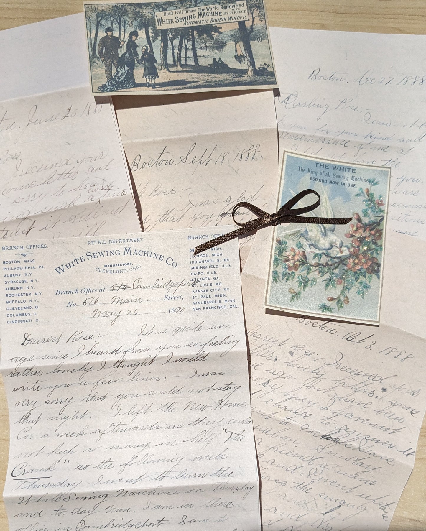 Dearest Rose...Letters of Friendship ~ Reproduction Set: 7 pieces