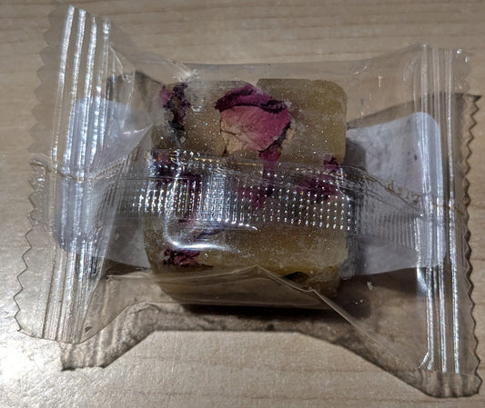 Rose ~ Gourmet Honey Sugar Cube ~ 0.7 oz