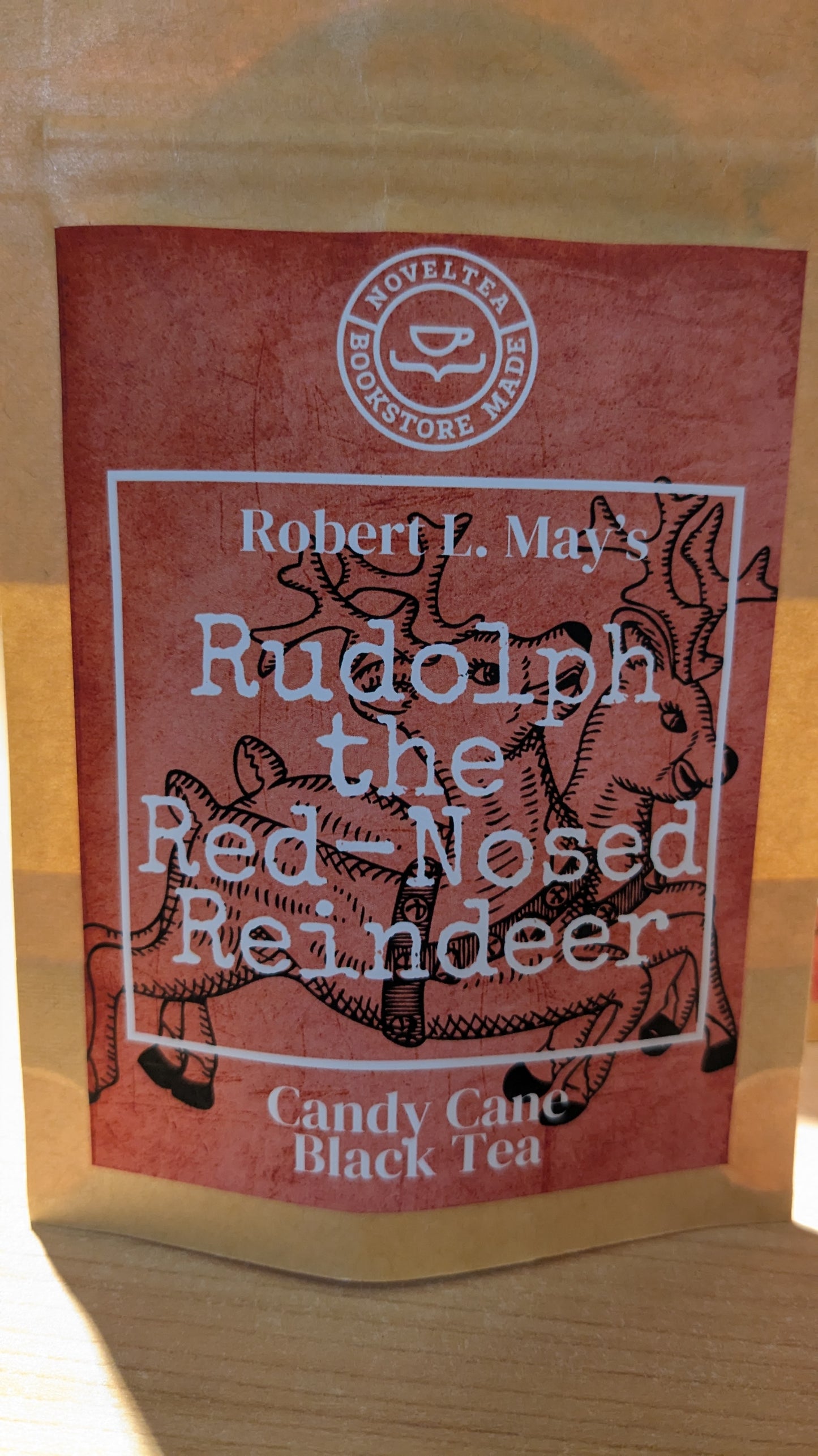 Rudolph the Red Nosed Reindeer Candy Cane Black Loose Tea Mini Size