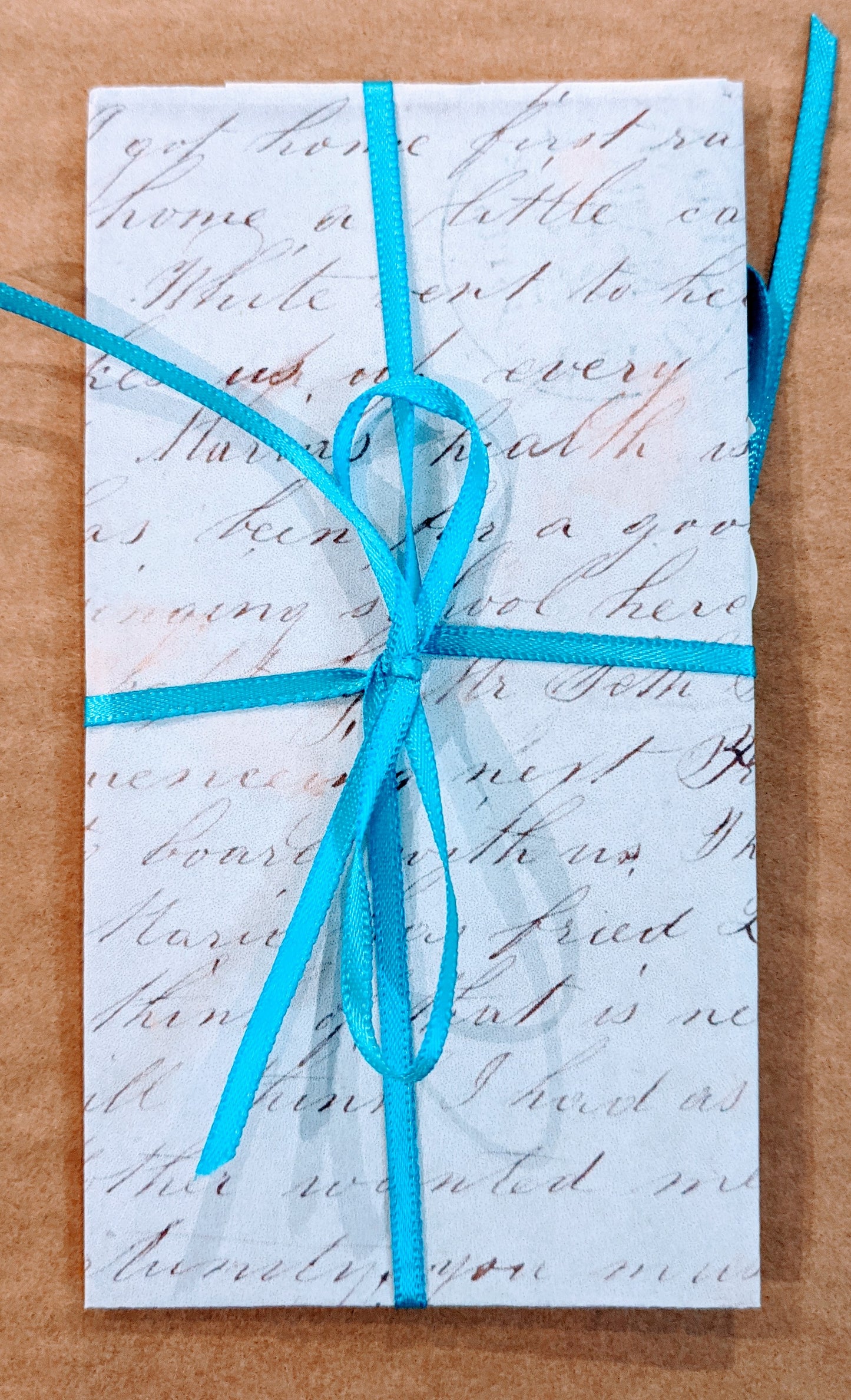 Dear Parents...Taunton Letter 1850 ~ Reproduction of 1 Letter & Bird Cage Glitter Card