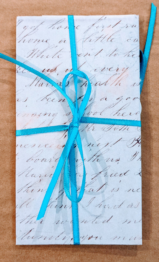 Dear Parents...Taunton Letter 1850 ~ Reproduction of 1 Letter & Bird Cage Glitter Card