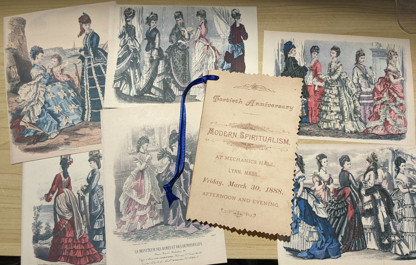 Gilded Age Ephemera REPRODUCTION Set : 7 pieces