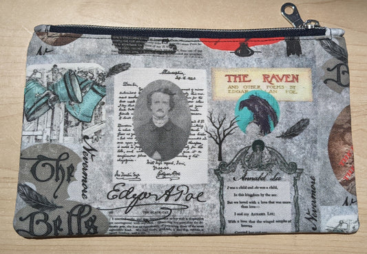 Edgar Allan Poe Collage Pencil Case/Purse