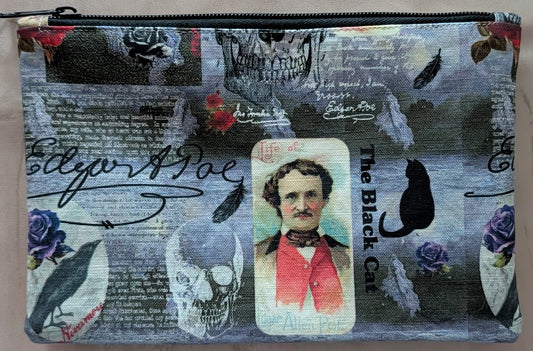 Edgar Allan Poe Among the Roses Pencil Case/Purse