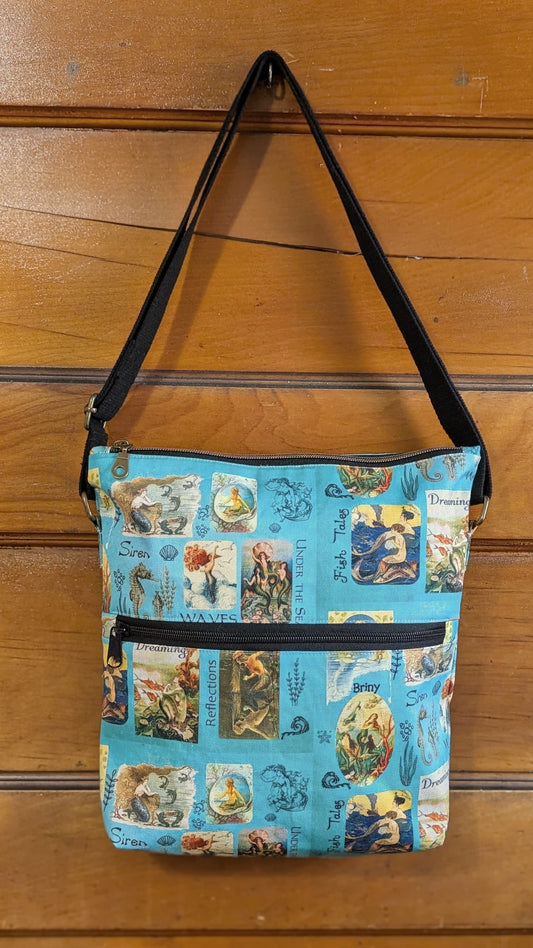 The Love of Mermaids Collage Crossbody Bag