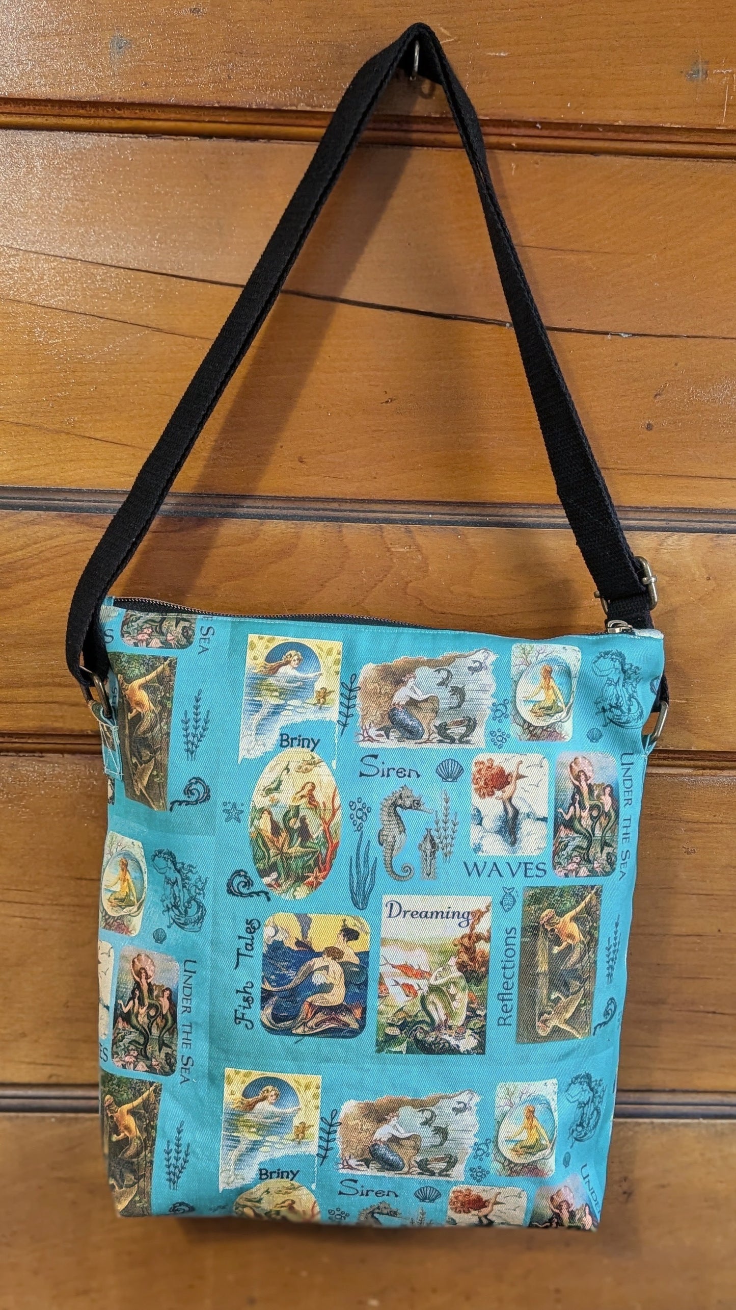 The Love of Mermaids Collage Crossbody Bag