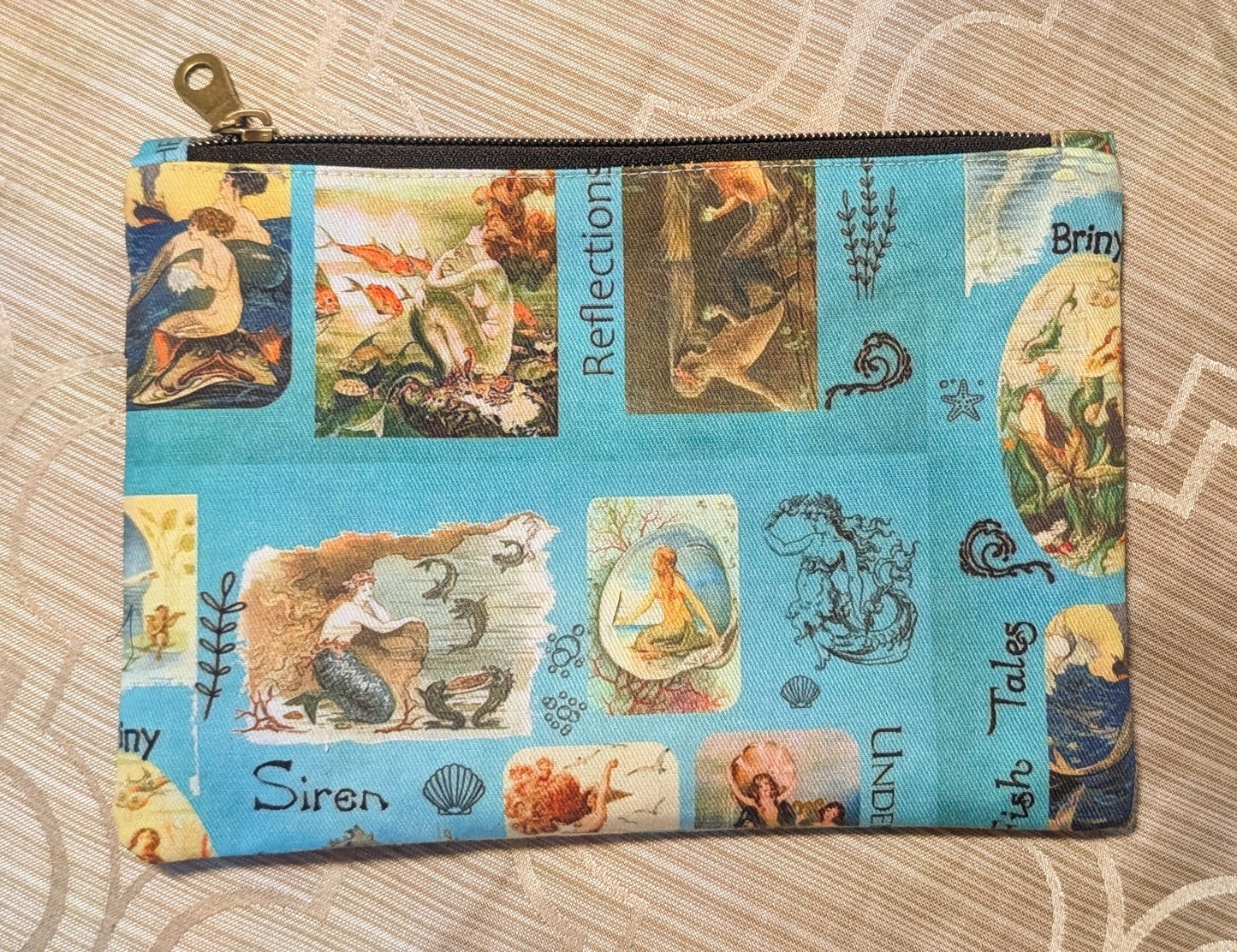 The Love of Mermaids Collage Pencil Case/Purse