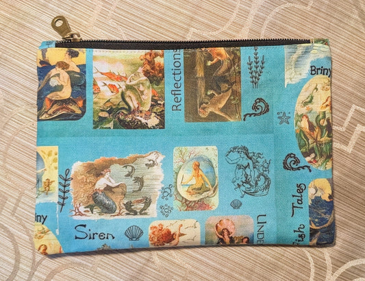 The Love of Mermaids Collage Pencil Case/Purse