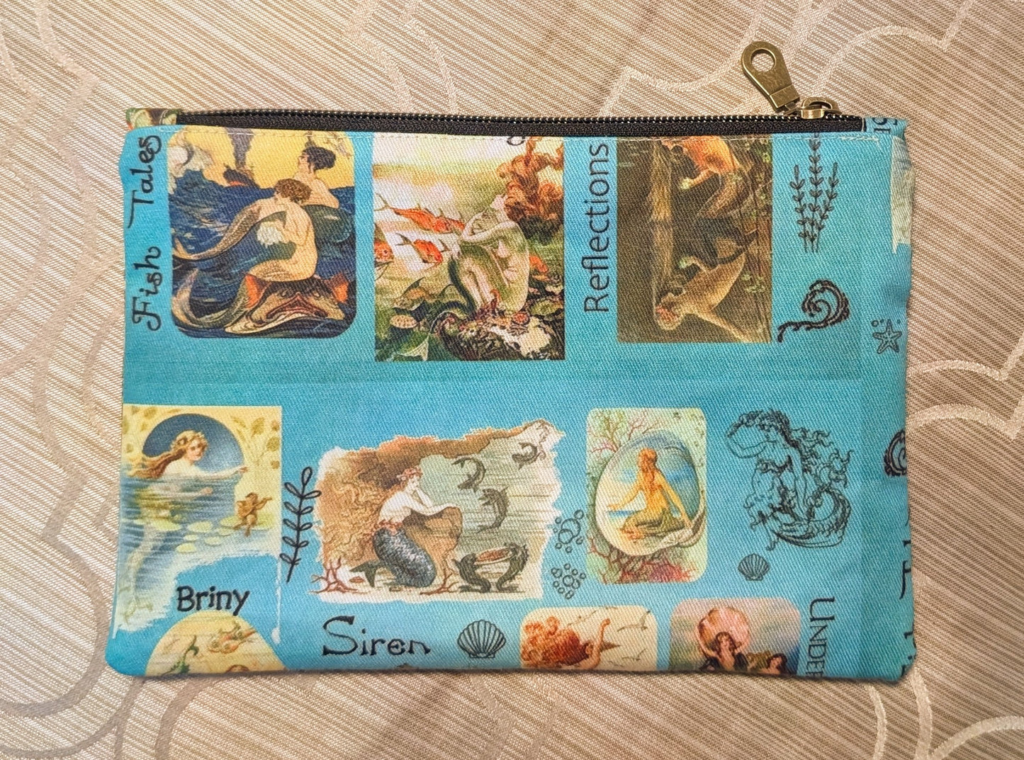 The Love of Mermaids Collage Pencil Case/Purse
